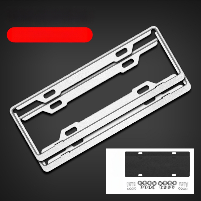 Ramă pentru plăcuța de înmatriculare din aliaj de aluminiu, personalizare logo (100+ opțiuni), compatibilă cu peste 100 de modele de mașini, procesare și personalizare disponibile