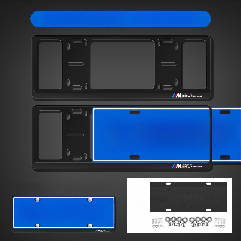 Ramă pentru plăcuța de înmatriculare din aliaj de aluminiu, personalizare logo (100+ opțiuni), compatibilă cu peste 100 de modele de mașini, procesare și personalizare disponibile