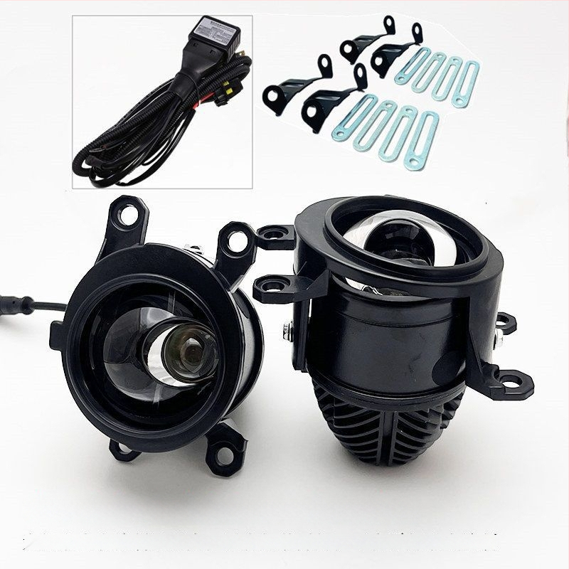 Előre LED ködfény, 45W, 12V, kettős fókuszú fisheye lencsével