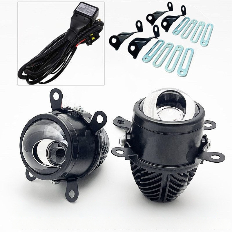 Előre LED ködfény, 45W, 12V, kettős fókuszú fisheye lencsével