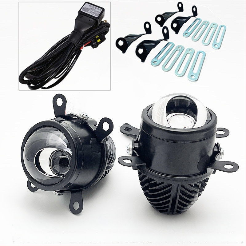 Előre LED ködfény, 45W, 12V, kettős fókuszú fisheye lencsével