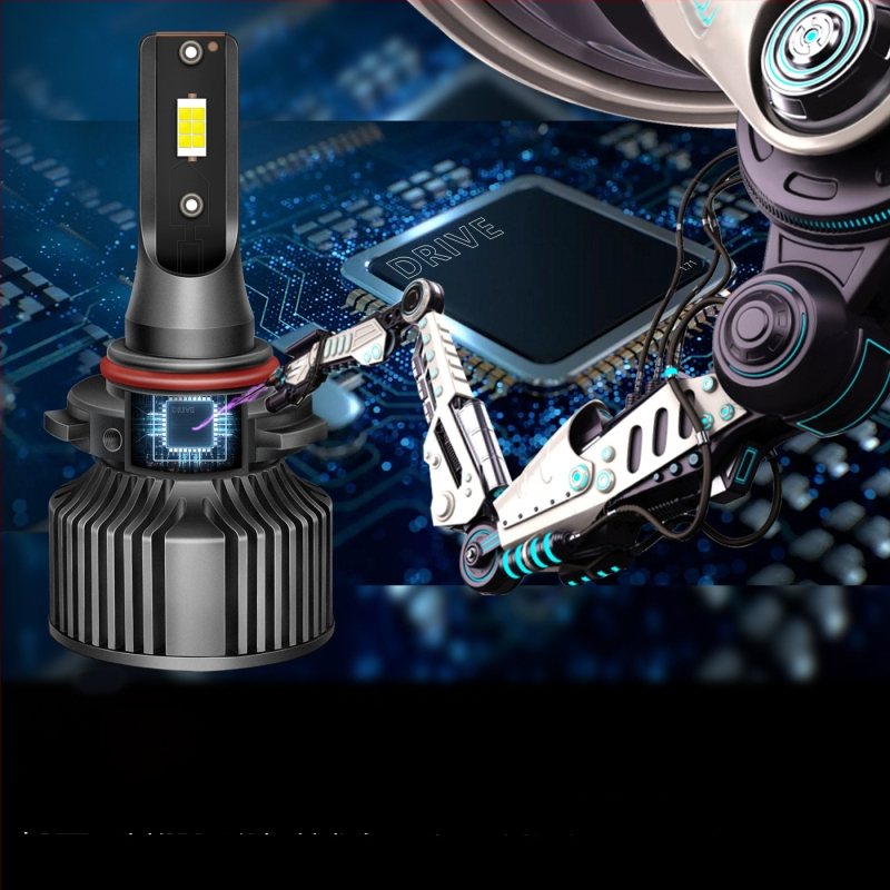 LED automobilio žibintas A8, 12V, aliuminio lydinys, CSP3570 čipas, 50W porai