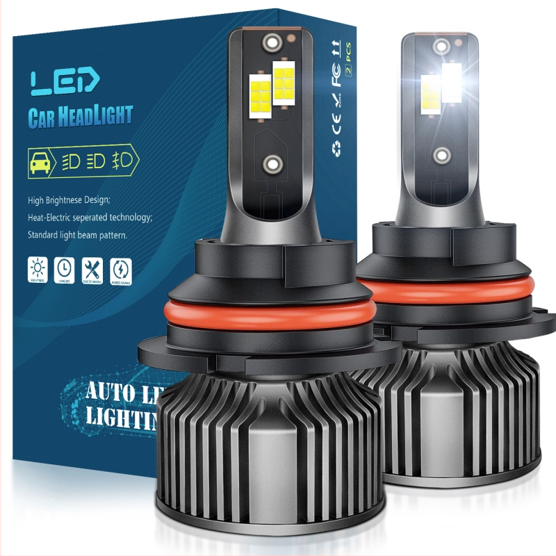 LED automobilio žibintas A8, 12V, aliuminio lydinys, CSP3570 čipas, 50W porai