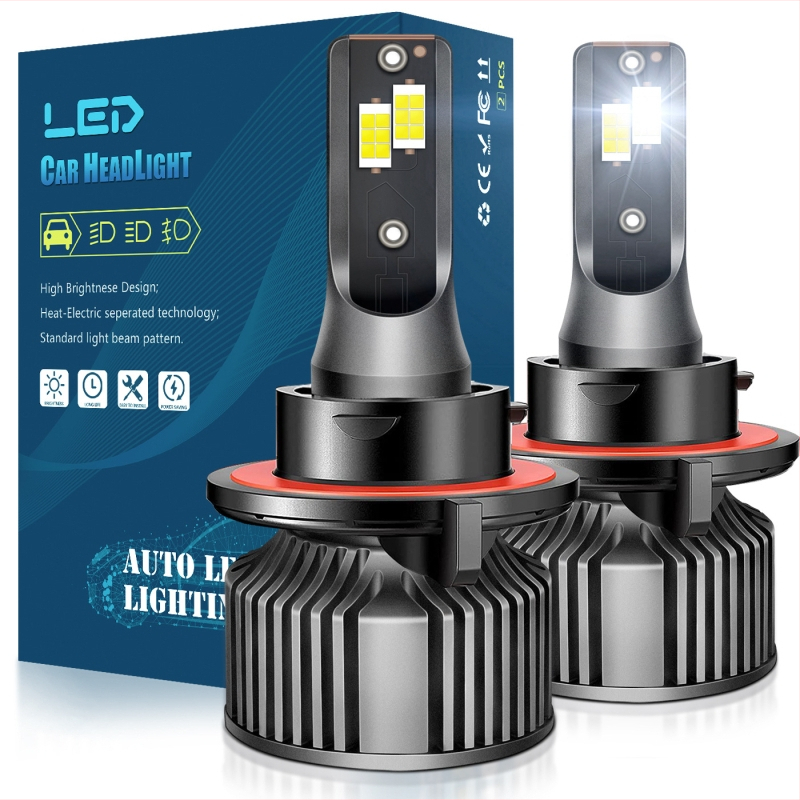 LED automobilio žibintas A8, 12V, aliuminio lydinys, CSP3570 čipas, 50W porai