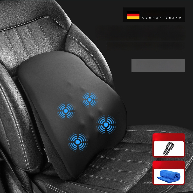 Modernist Automobilio juosmens masažo atrama su atminties putomis, medvilnė, minimalistinis stilius, universalus visoms transporto priemonėms