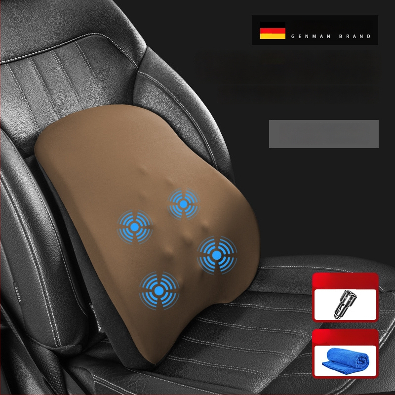 Modernist Automobilio juosmens masažo atrama su atminties putomis, medvilnė, minimalistinis stilius, universalus visoms transporto priemonėms