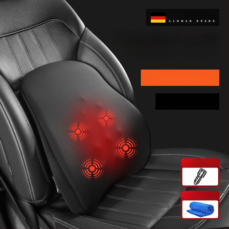 Modernist Automobilio juosmens masažo atrama su atminties putomis, medvilnė, minimalistinis stilius, universalus visoms transporto priemonėms
