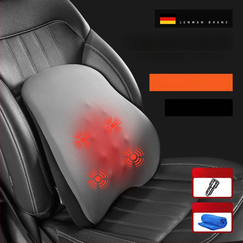 Modernist Automobilio juosmens masažo atrama su atminties putomis, medvilnė, minimalistinis stilius, universalus visoms transporto priemonėms