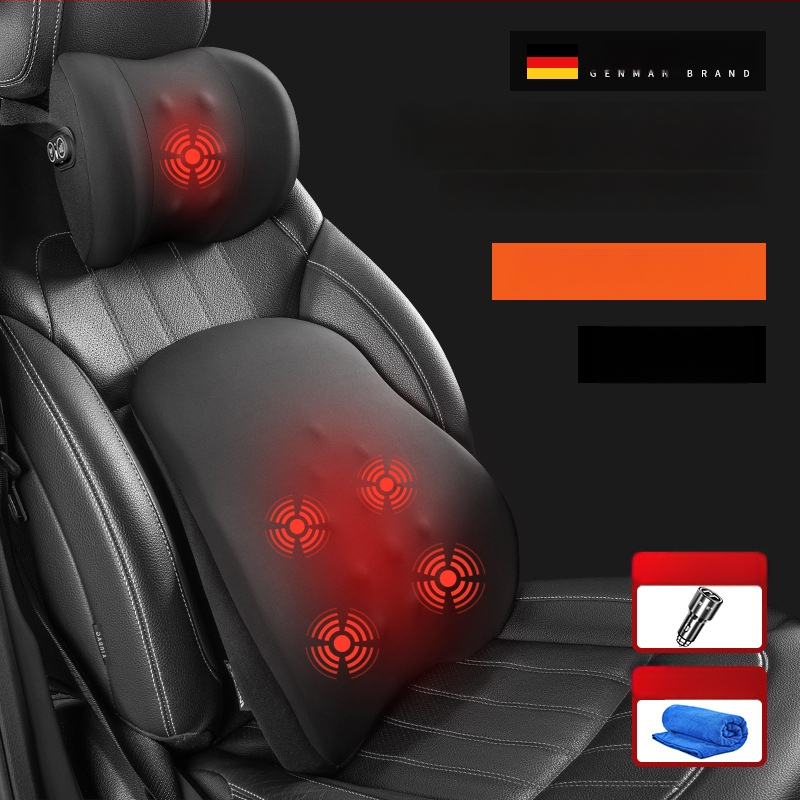 Modernist Automobilio juosmens masažo atrama su atminties putomis, medvilnė, minimalistinis stilius, universalus visoms transporto priemonėms