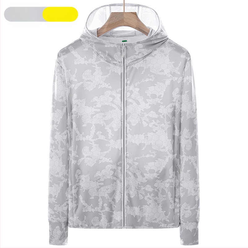 Εξωτερικό αντιανιανικό μπουφάν με κουκούλα, διαπνέσιμος πολυεστέρας, UV προστασία UPF45, μακριά μανίκια