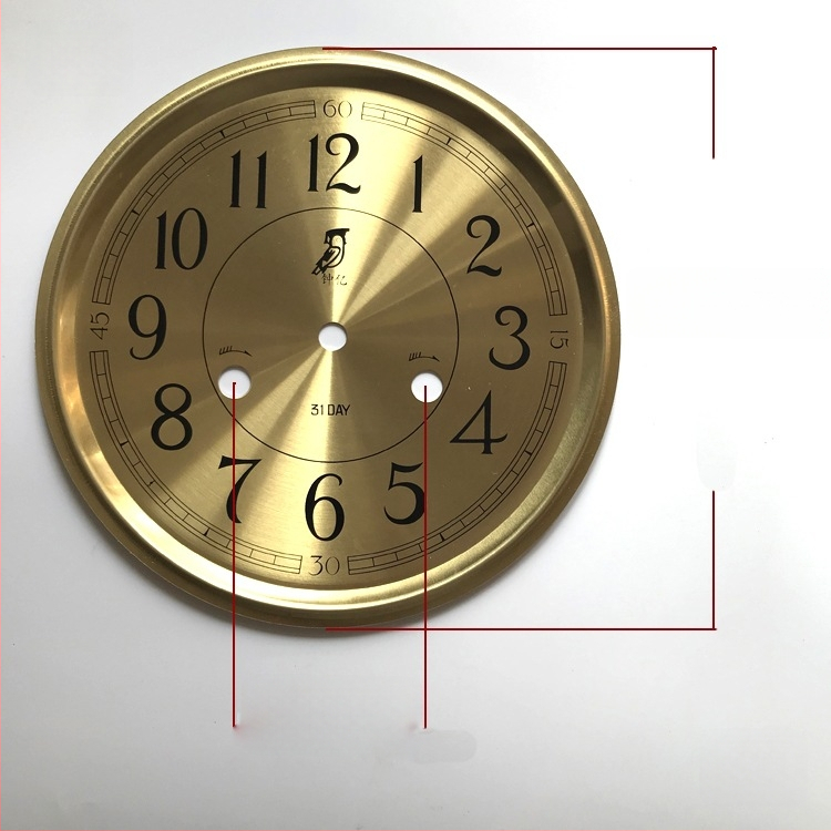Yueya mozgású mechanikus óra számlap, fém számlap, kétoldalas DIY óra