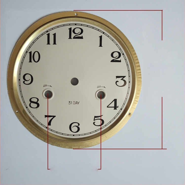 Yueya mozgású mechanikus óra számlap, fém számlap, kétoldalas DIY óra