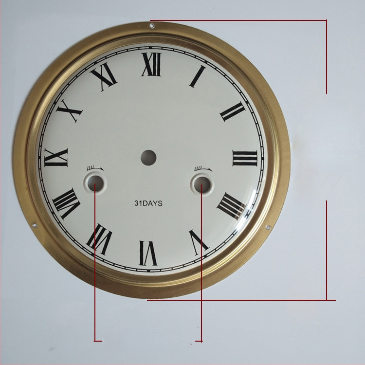 Yueya mozgású mechanikus óra számlap, fém számlap, kétoldalas DIY óra