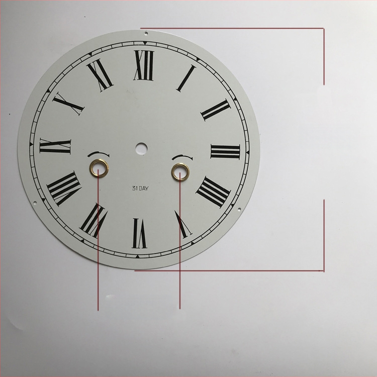 Yueya mozgású mechanikus óra számlap, fém számlap, kétoldalas DIY óra