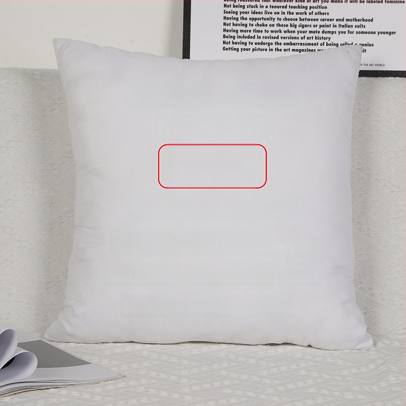 Párna belsővel — testreszabható digitális nyomtatás, egyszínű minta, huzat: imitációs, nagyon puha, töltet: PP pamut