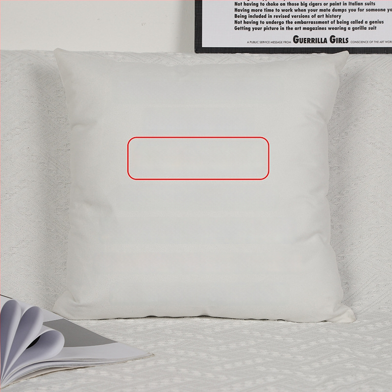 Párna belsővel — testreszabható digitális nyomtatás, egyszínű minta, huzat: imitációs, nagyon puha, töltet: PP pamut