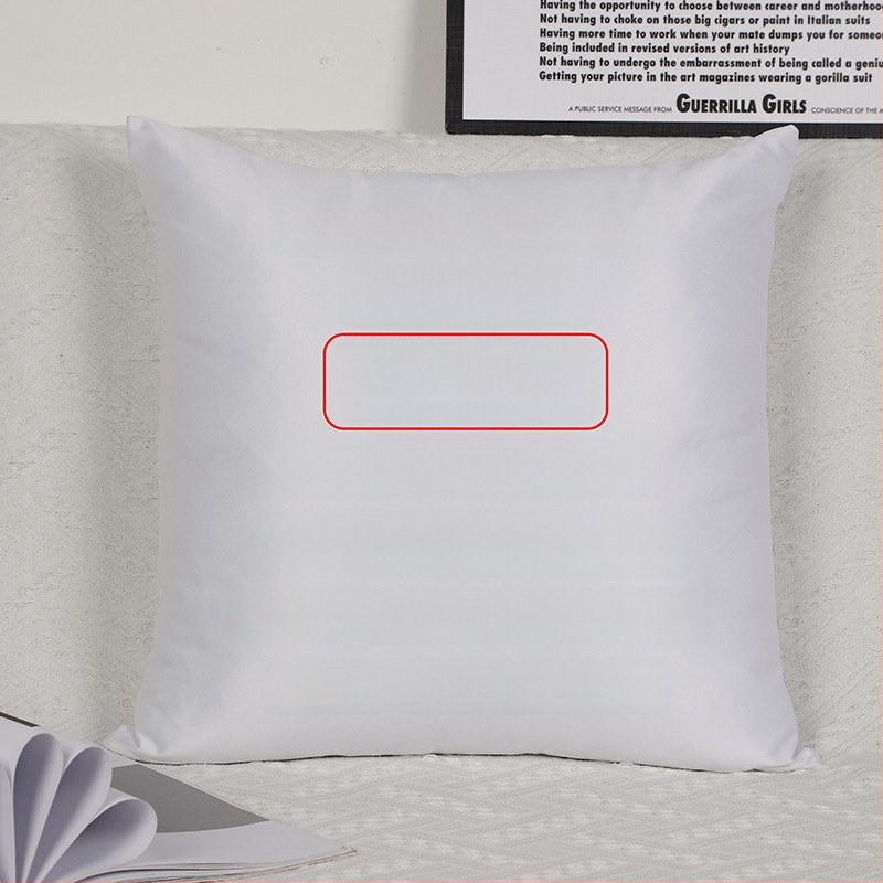 Párna belsővel — testreszabható digitális nyomtatás, egyszínű minta, huzat: imitációs, nagyon puha, töltet: PP pamut