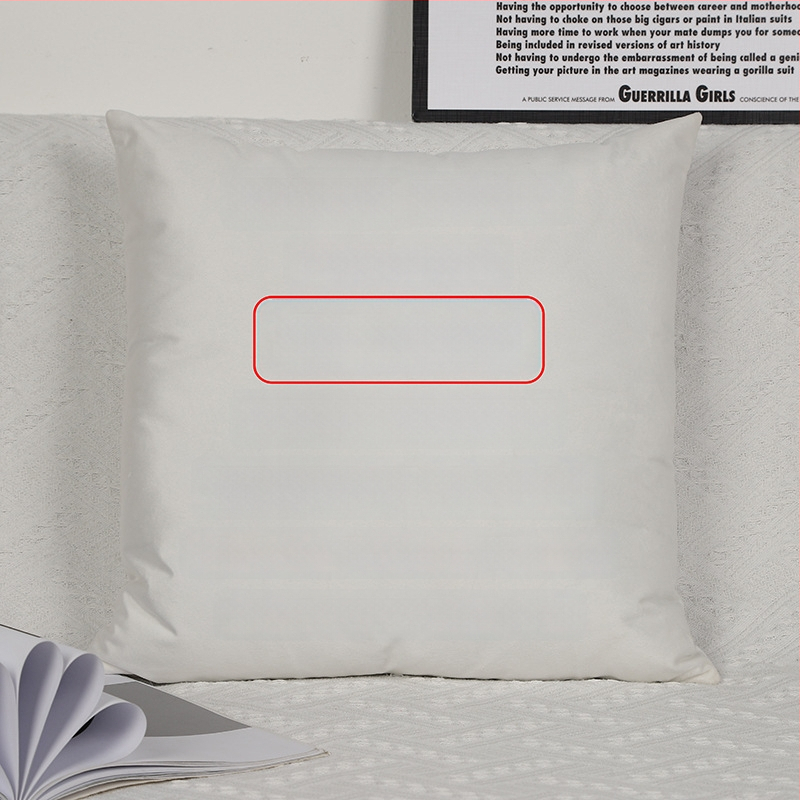 Párna belsővel — testreszabható digitális nyomtatás, egyszínű minta, huzat: imitációs, nagyon puha, töltet: PP pamut