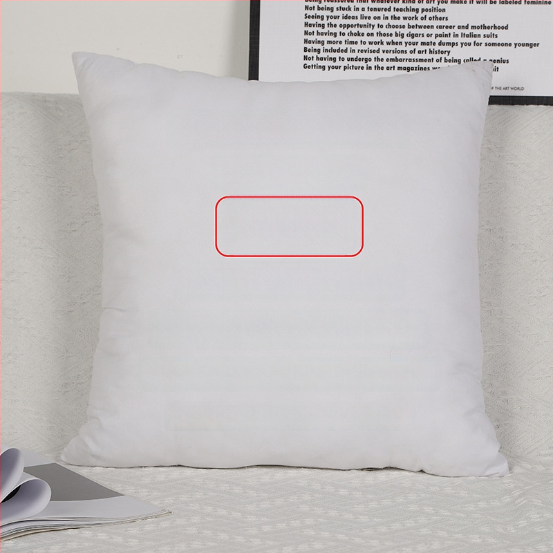 Párna belsővel — testreszabható digitális nyomtatás, egyszínű minta, huzat: imitációs, nagyon puha, töltet: PP pamut