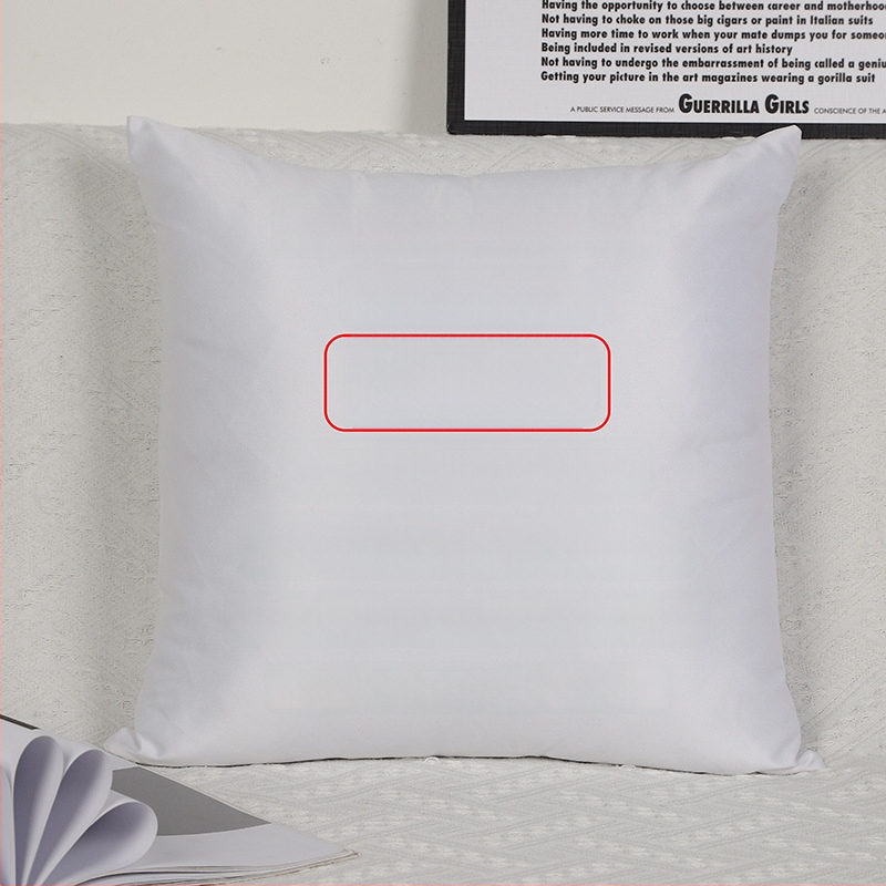 Párna belsővel — testreszabható digitális nyomtatás, egyszínű minta, huzat: imitációs, nagyon puha, töltet: PP pamut