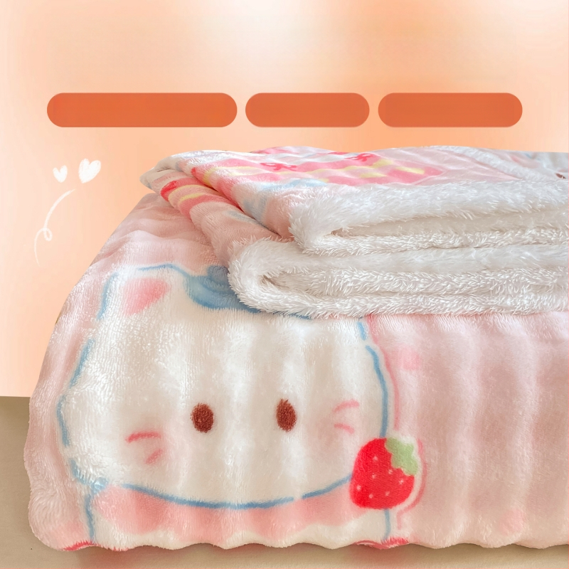 Zimski debeli mliječni velur prekrivač za krevet, srčani uzorak, 100% pamuk, 1.5-2.0 kg, nordijski stil