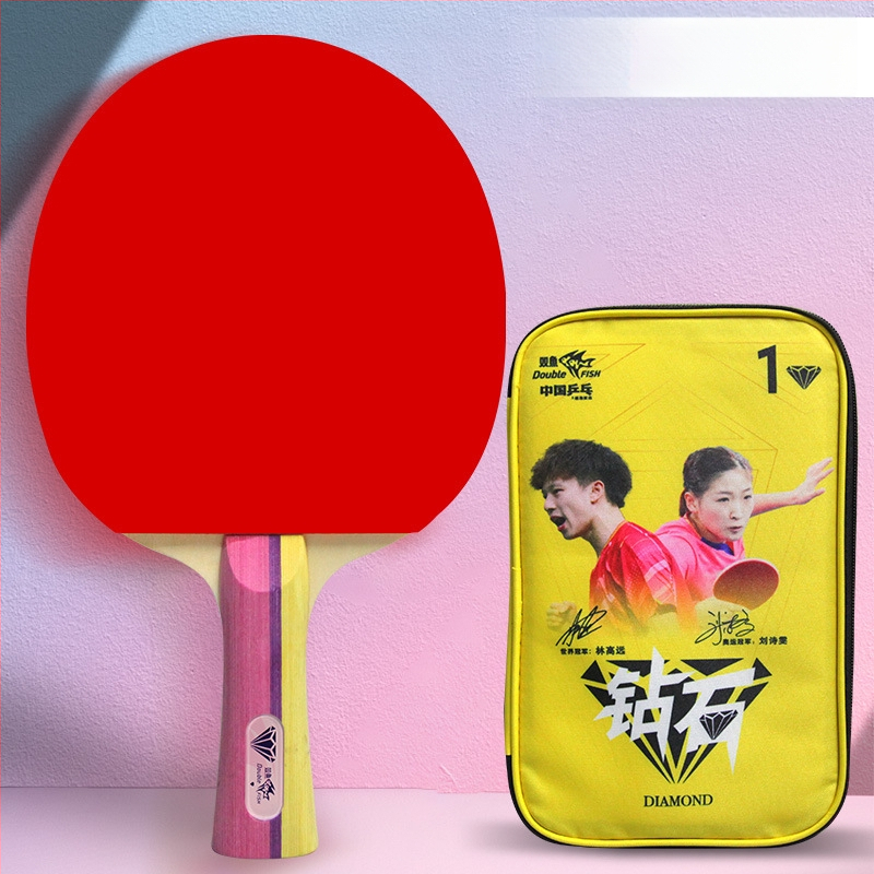 Pisces Diamond Series ρακέτα επιτραπέζιας, λεπίδα Basswood, λάστιχο κατά του κολλήματος, πλευρικός χτύπος, για εκπαίδευση και αγώνες