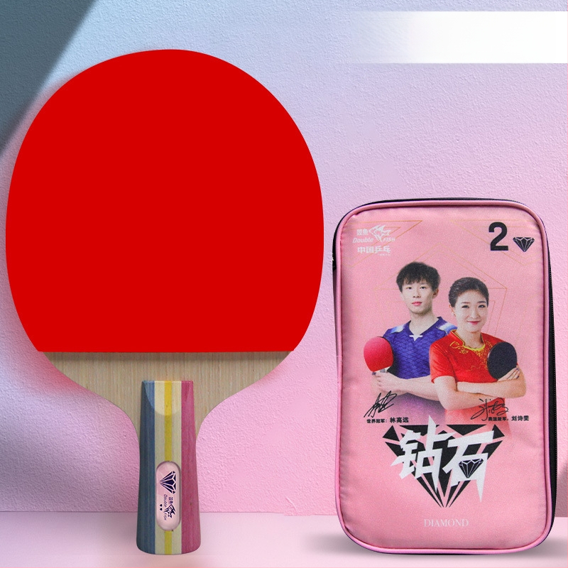 Pisces Diamond Series ρακέτα επιτραπέζιας, λεπίδα Basswood, λάστιχο κατά του κολλήματος, πλευρικός χτύπος, για εκπαίδευση και αγώνες