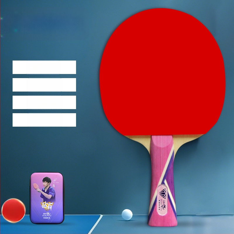 Pisces Diamond Series ρακέτα επιτραπέζιας, λεπίδα Basswood, λάστιχο κατά του κολλήματος, πλευρικός χτύπος, για εκπαίδευση και αγώνες