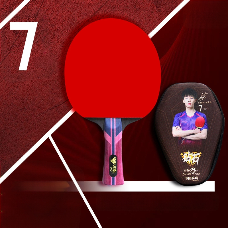 Pisces Diamond Series ρακέτα επιτραπέζιας, λεπίδα Basswood, λάστιχο κατά του κολλήματος, πλευρικός χτύπος, για εκπαίδευση και αγώνες