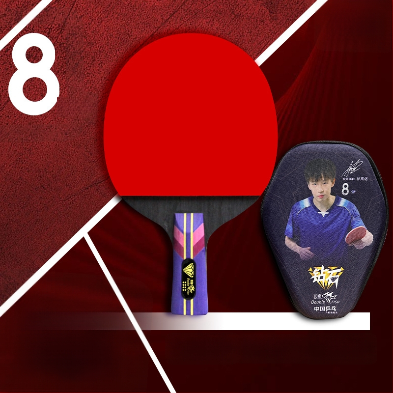 Pisces Diamond Series ρακέτα επιτραπέζιας, λεπίδα Basswood, λάστιχο κατά του κολλήματος, πλευρικός χτύπος, για εκπαίδευση και αγώνες