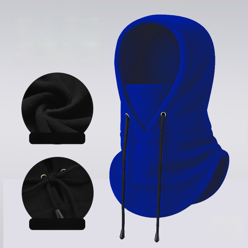 Dviračių veido kaukė su fliso įdėklu, poliesterio audinys, vėjo atspari, su raišteliu, unisex