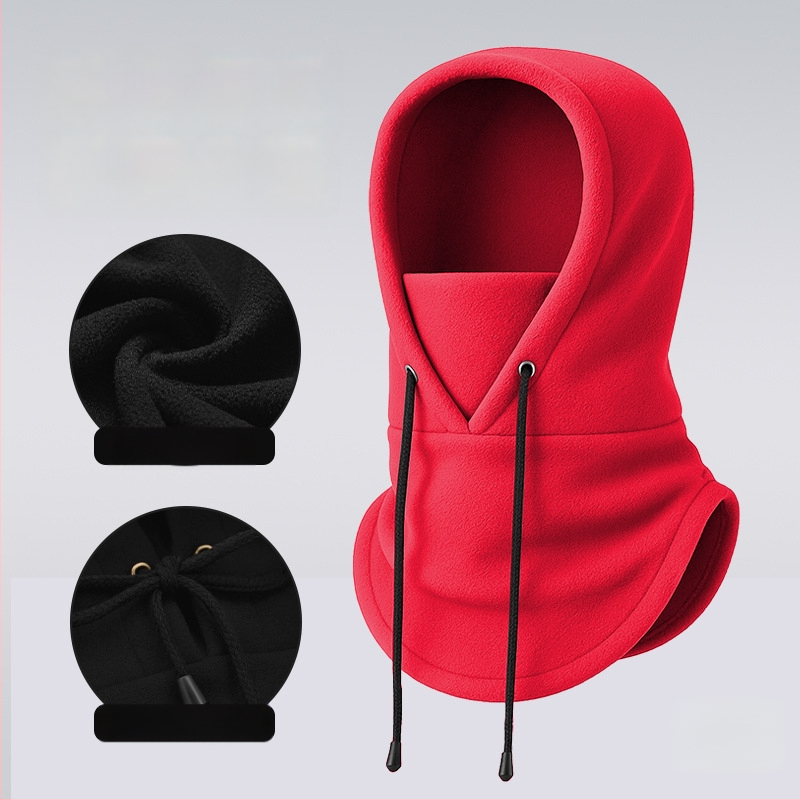 Dviračių veido kaukė su fliso įdėklu, poliesterio audinys, vėjo atspari, su raišteliu, unisex