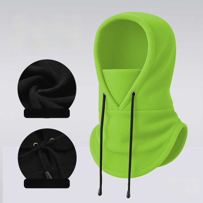 Dviračių veido kaukė su fliso įdėklu, poliesterio audinys, vėjo atspari, su raišteliu, unisex