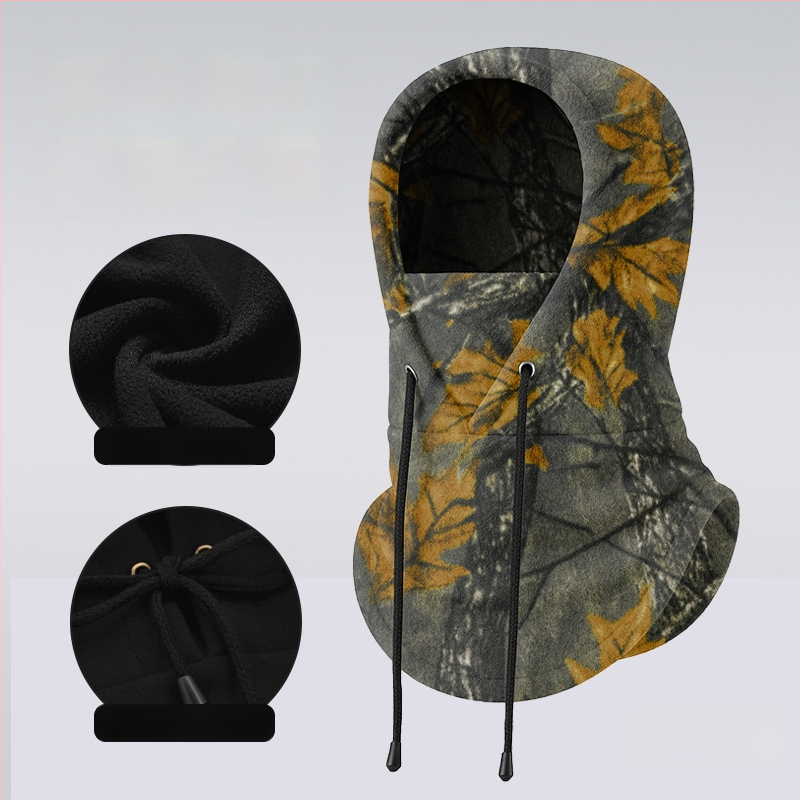 Dviračių veido kaukė su fliso įdėklu, poliesterio audinys, vėjo atspari, su raišteliu, unisex