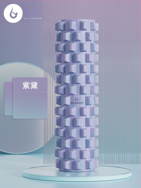 Jóga oszlop - masszázs hengert tömör habból izomlazításhoz, Wolftooth textúra