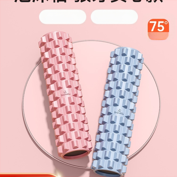 Jóga oszlop - masszázs hengert tömör habból izomlazításhoz, Wolftooth textúra