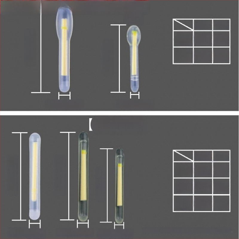 Glow Stick za ribolov – fluorescencijska plutva s držačem kartice, ultra jasna, Xiaoduo