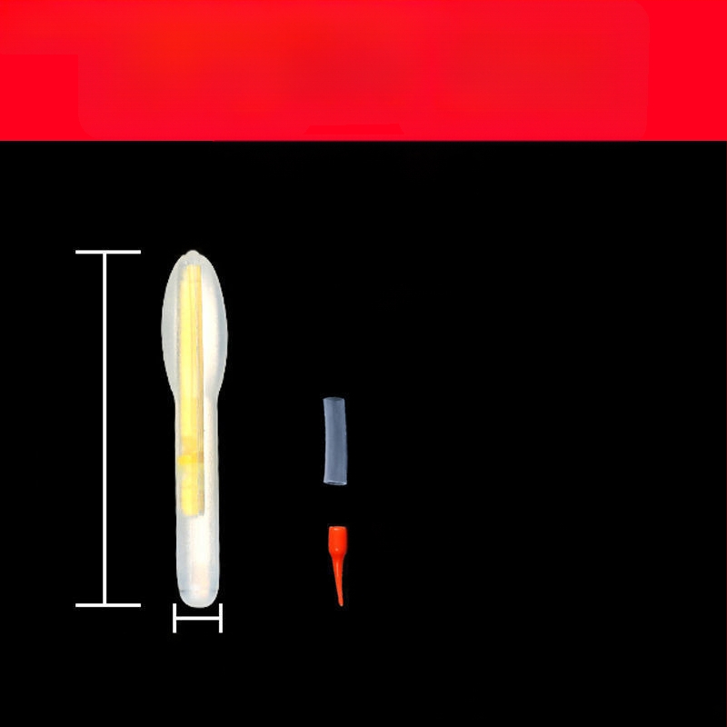 Glow Stick za ribolov – fluorescencijska plutva s držačem kartice, ultra jasna, Xiaoduo