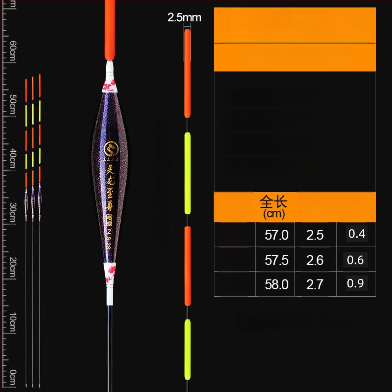 Függőleges sodrású horgászúszó Spirit dragon supreme, Nano anyag, Linxiang eredet