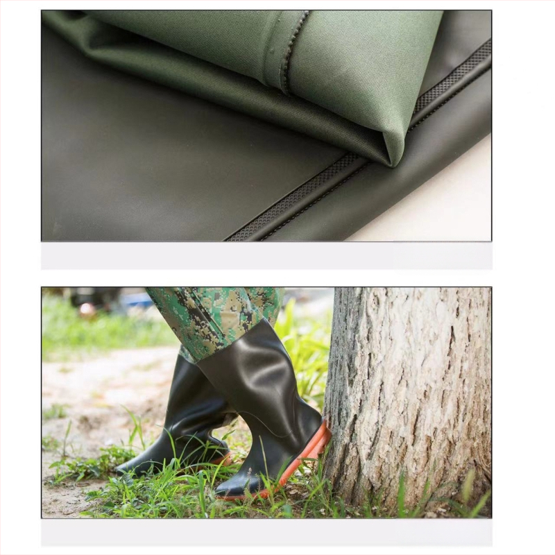 PVC žvejybos kelnės, atsparios dilimui, atsparios vandeniui, su 1 kišene su gaubteliu, prekinis ženklas Trustworthy beauty