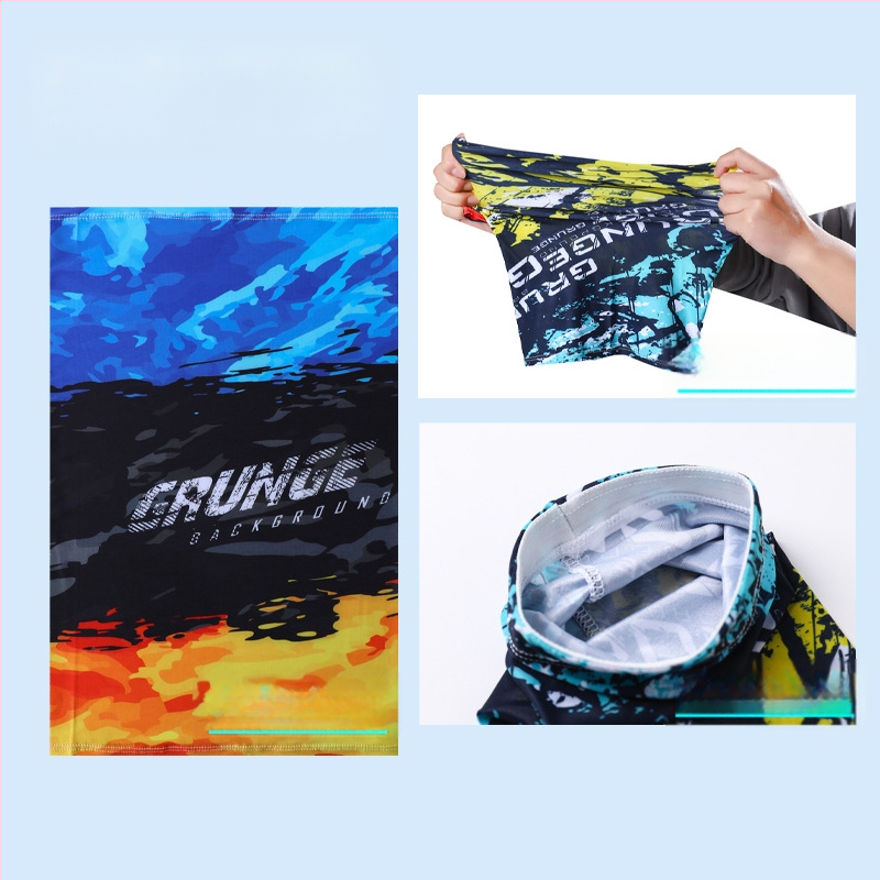 Nyári napvédő ujjvédő készlet maszk és karvédőkkel kerékpározáshoz és horgászathoz, légáteresztő, gyorsan száradó poliészter, kamuflázs, tavasz 2025