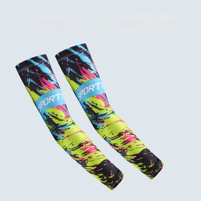 Nyári napvédő ujjvédő készlet maszk és karvédőkkel kerékpározáshoz és horgászathoz, légáteresztő, gyorsan száradó poliészter, kamuflázs, tavasz 2025