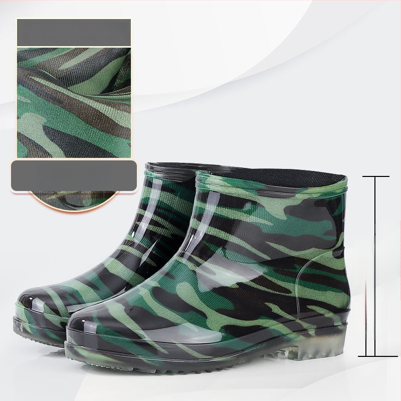 Meeste PVC vihmasaabad, kõrged, kummist tallaga, libisemiskindlad, veekindlad