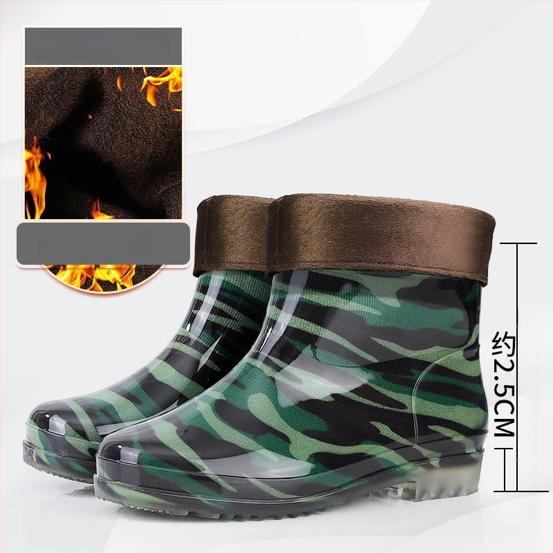 Meeste PVC vihmasaabad, kõrged, kummist tallaga, libisemiskindlad, veekindlad