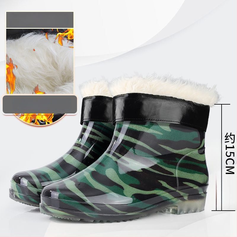 Meeste PVC vihmasaabad, kõrged, kummist tallaga, libisemiskindlad, veekindlad