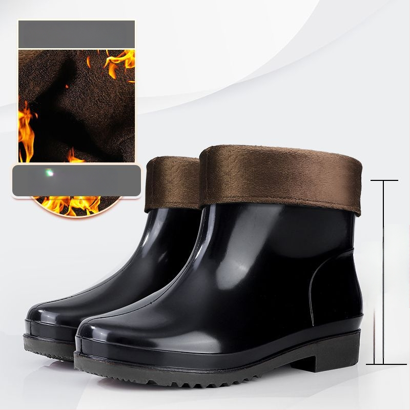 Meeste PVC vihmasaabad, kõrged, kummist tallaga, libisemiskindlad, veekindlad