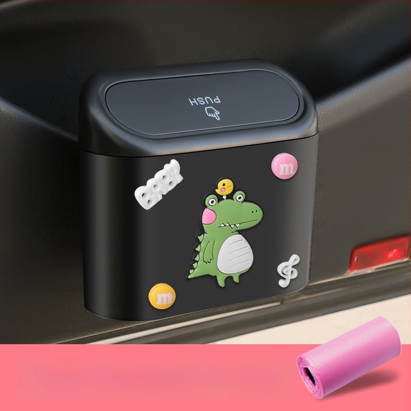 Automobilio vidinis pakabinamas šiukšlių dėžė – vandeniui atspari plastikinė laikymo dėžė (Medžiaga: plastikas; Vietos: automobilio durys; Naudojimas: pakabinamas; Suderinamumas: universalus)