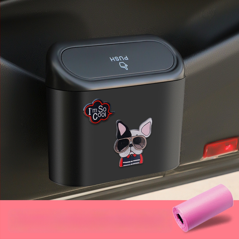 Automobilio vidinis pakabinamas šiukšlių dėžė – vandeniui atspari plastikinė laikymo dėžė (Medžiaga: plastikas; Vietos: automobilio durys; Naudojimas: pakabinamas; Suderinamumas: universalus)