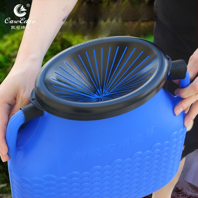 Plastikust kalastuskorv vööga – välistingimustes kasutamiseks, polüpropüleen