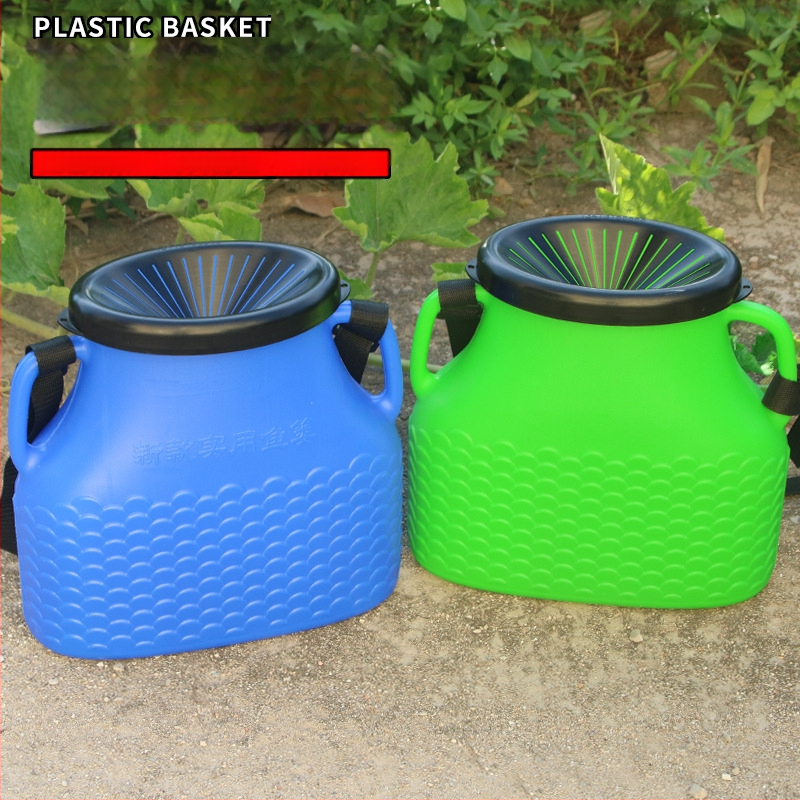 Plastikust kalastuskorv vööga – välistingimustes kasutamiseks, polüpropüleen